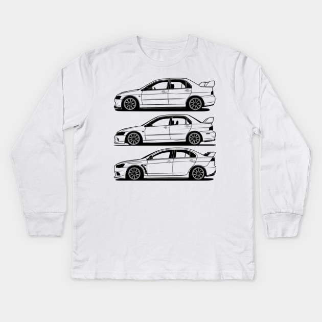 Mitsubishi Lancer Evolution Generations Best Shirt Design